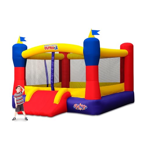 Image of Blast Zone Magic Castle Ultra12 - Inflatable Bouncer with Blower - Premium Quality - Huge - Holds 6 Kids - Fast Setup
