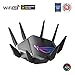 ASUS ROG Rapture GT-AXE11000 Tri-Band Gaming kombinierbarer Router (Tethering als 4G und 5G Router-Ersatz, WiFI 6E, neues 6GHz-Band, 2,5G WAN/LAN-Port, kompatibel mit PS5, WAN-Aggregation)