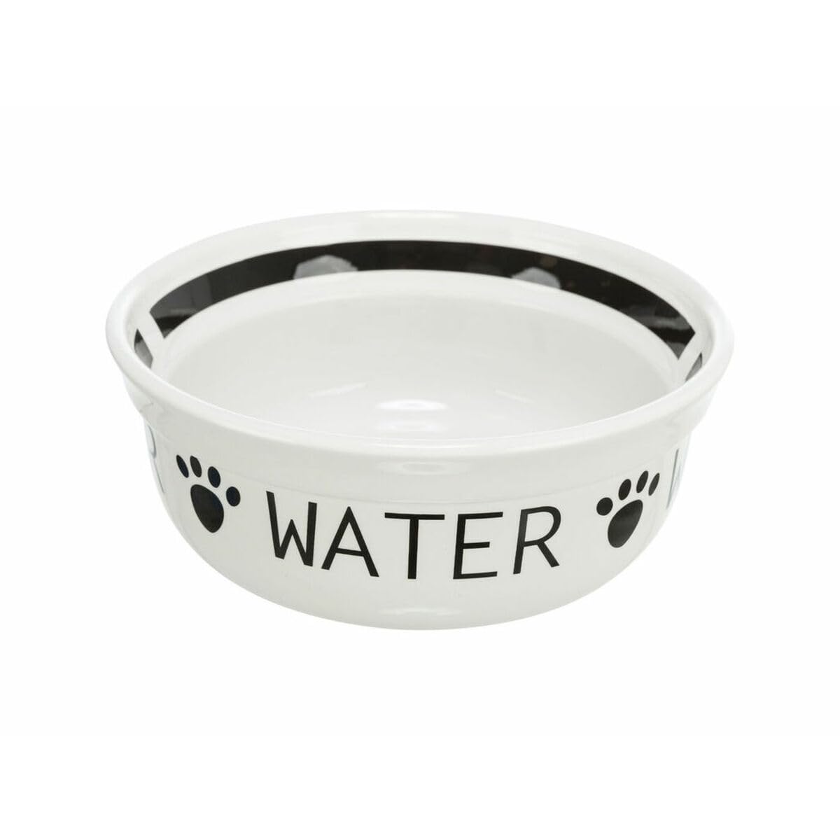 Trixie Dog Feeder White Black Ø 13 cm 250 ml - Brand: Trixie - EAN: 4057589244857