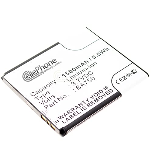cellePhone Batterie Li-ION Compatible avec Sony Ericsson Xperia Arc/Arc S (Remplacement pour BA750)