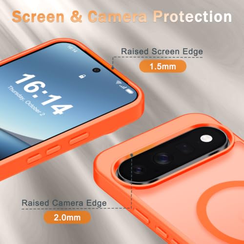Image of for Google Pixel 11 Pro XL Case, Matte Magnetic Cover, Orange