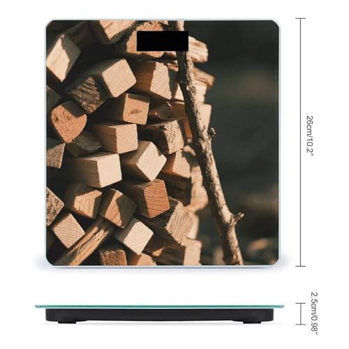 Balanza digital rústica de baño con pantalla LCD miniatura 2