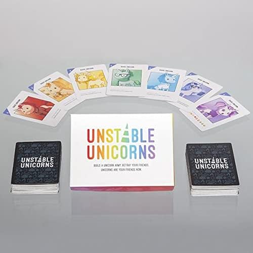 Image of Awestuffs Family Board Games for Adults and Kids - Ages 8 and up, 2 to 8 Players (Unstable Uni-Cons)