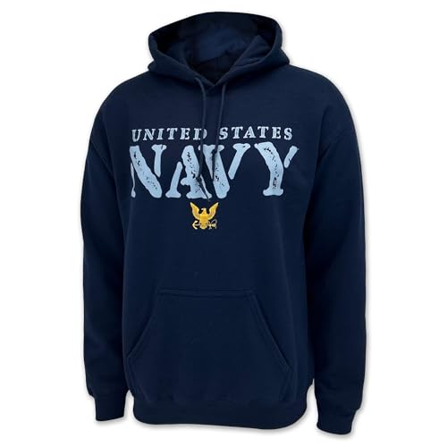 Sudadera Navy original Armed Forces Gear con logotipo estampado resistente en azul marino