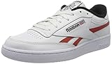 Sports shoes Reebok Herren Club C Revenge Mu Gymnastics Shoe, White/Black/Legacy Red, 40.5 EU