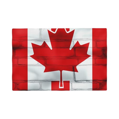 Sets de table lavables drapeau canadien抗热 de ferme pour décoration table intérieur extérieur - 2