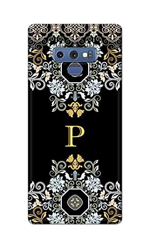 Image of Printed Hard Back Cover Case for Samsung Galaxy Note 9 Back Cover (Alphabet P) -1803