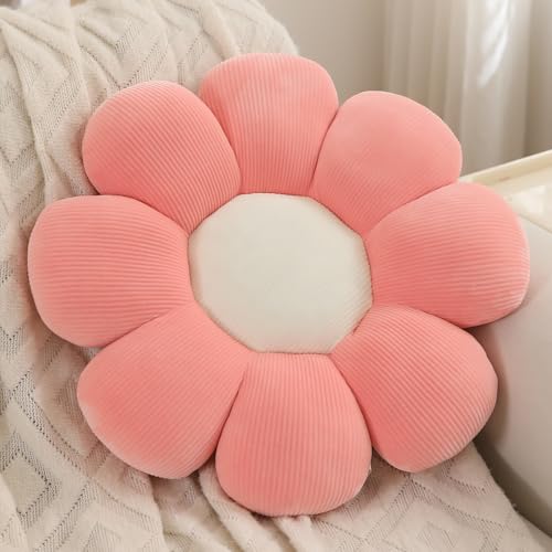 Image of HOKIPO Flower Pillow Fluffy Soft Decorative Throw Pillow Seating Cushion Plush Pillow for Sofa Couch Bed Nursery Props - 42 cm, Baby Pink (AR-6234-PNK)