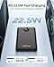 WeeFancy Mini Portable Charger with Built-in Cables 22.5W Fast Charging Power Bank USB-C Small Battery Pack 10000mAh Travel Essential Slim Battery for iPhone 16/15/14, Samsung 24/23, and More