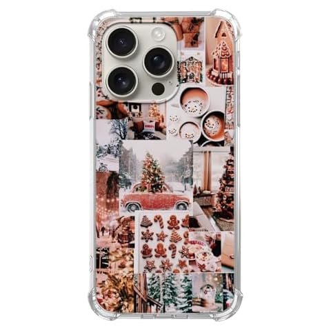 Eurdosmk Winter Christmas Case Compatible with iPhone 16 Pro Max, Aesthetic Christmas Holiday Case for iPhone 16 Pro Max, Trendy Cool TPU Bumper Case Cover Cover