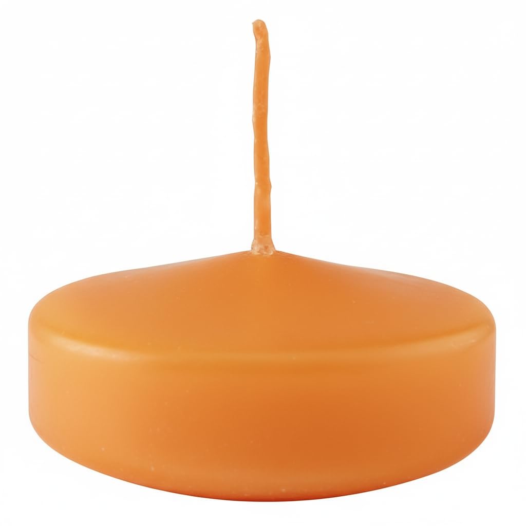 Pumpkin Large Floating Candles 7 cm Diameter 12 Pieces