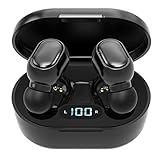 Auriculares Inalámbricos Bluetooth IPX5 Auriculares Bluetooth Deportivos Impermeables con Estuche de Carga para iOS Android PC Pad (F11)