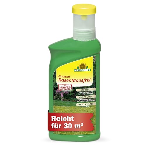 Neudorff Finalsan RasenMoosfrei Rasenmoosvernichter mit Sofort- und monatelanger Dauerwirkung bekämpft effektiv und schonend Moos im Rasen 500 ml