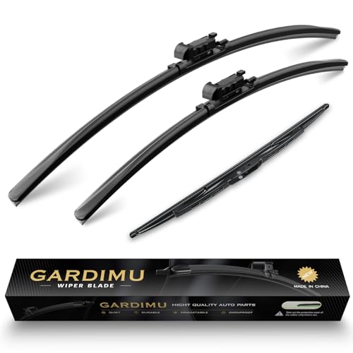 Image of Front and Rear Windshield Wipers for Chevrolet Traverse 2012-2017 | Quiet and Streak-Free 24 inch 21 inch 13 inch Front and Back Wiper Blades Assembly All-Season OEM Automotive Replacement Accessories