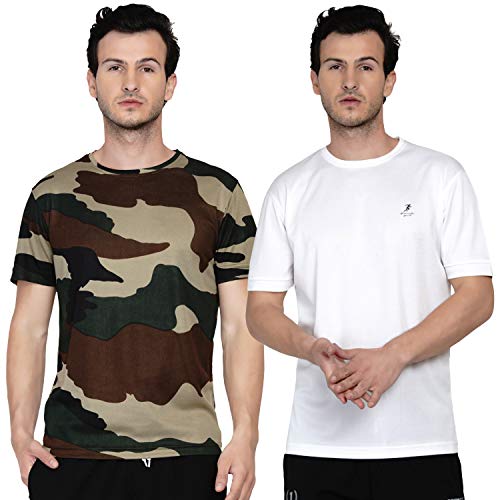 Image of Men's DRI FIT Sports Tshirt /SWEATPROOF /Anti Microbial /Extra Stretch /for Pickleball, Gym, Training, Badminton, Cricket, Tennis, Yoga, Golf (All Sports) All Colours & Sizes, Full & Half Sleeves