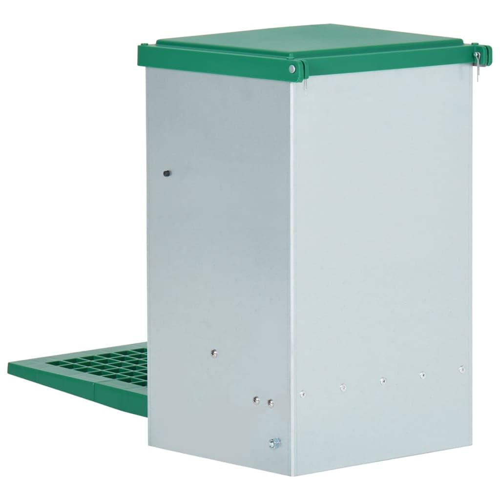 vidaXL Comedero Automático para Aves de Corral con Pedal 8 kg Dispensador