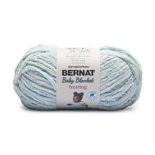 Image of Bernat Baby Blanket Frosting Seaside Yarn - 1 Pack of 10.5oz /300g - Polyester - #6 Super Bulky - 220 Yards - Knitting & Crochet
