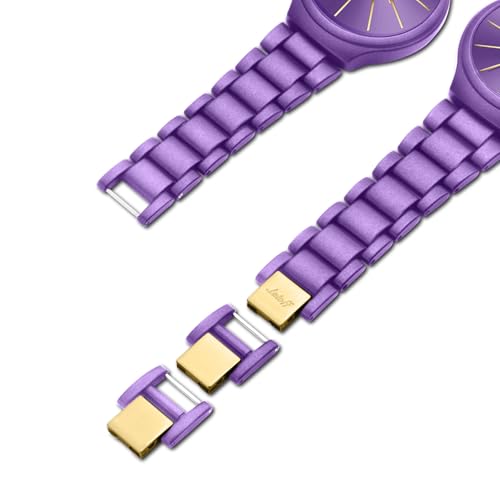 Image of Letoff Women's Wrist Watch, Big Dial Metal Strap, 100 ft Waterproof, Multicolor Casual Fashion Watch