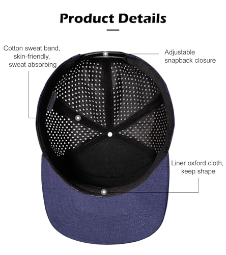 Image of LiuSuper XXL Baseball Cap - Extra Large Flat Brim Snapback 5 Panel Trucker Hat for Big Heads