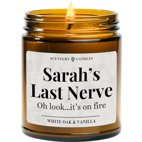 PERSONALIZED Last Nerve Candle, Many Scents To Choose, Custom Bir...
