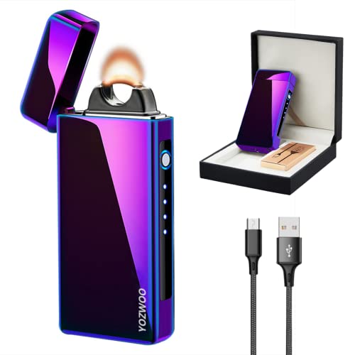 Yozwoo Electric Lighter Rechargeable, High Power Flame Arc Lighter, Usb Lighter With Overheat Protection, Windproof Electronic Lighter For Candle, Outdoor Camping, Cool Lighter With Gift Box(Magic) #TOP3