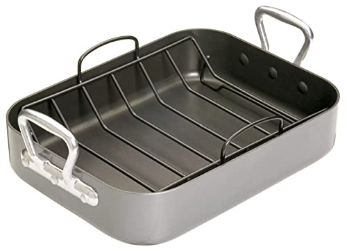 Juego De 3 Bandejas Altas Para Horno CHG - Color Gris Oscuro Metalizado, Varios Tamaños