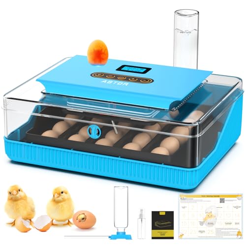 25 Egg Incubator Digital Poultry Hatcher Machine with Automatic Egg Turning, incubators for Hatching...