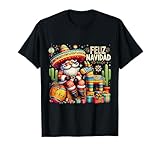 Feliz Navidad Mexican Funny Christmas Santa Festive Costume T-Shirt