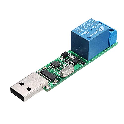 GPQHSM Rel de Control USB Mdulo de rel CH340 MCU PC Control Switch PLC Jog Junta autoblocante s Componentes y Suministros Electrnicos