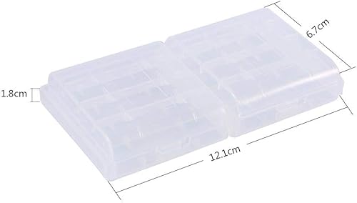 Miniatura 3 de Caja de almacenamiento multifuncional para batería de 10 uds, caja de almacenamiento transparente de plástico duro, caja de almacenamiento para