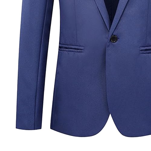 Men's Fashion Business Casual Suit Coat One Button Lightweight Sport Coats Slim Fit Suit Blazer Jacket3