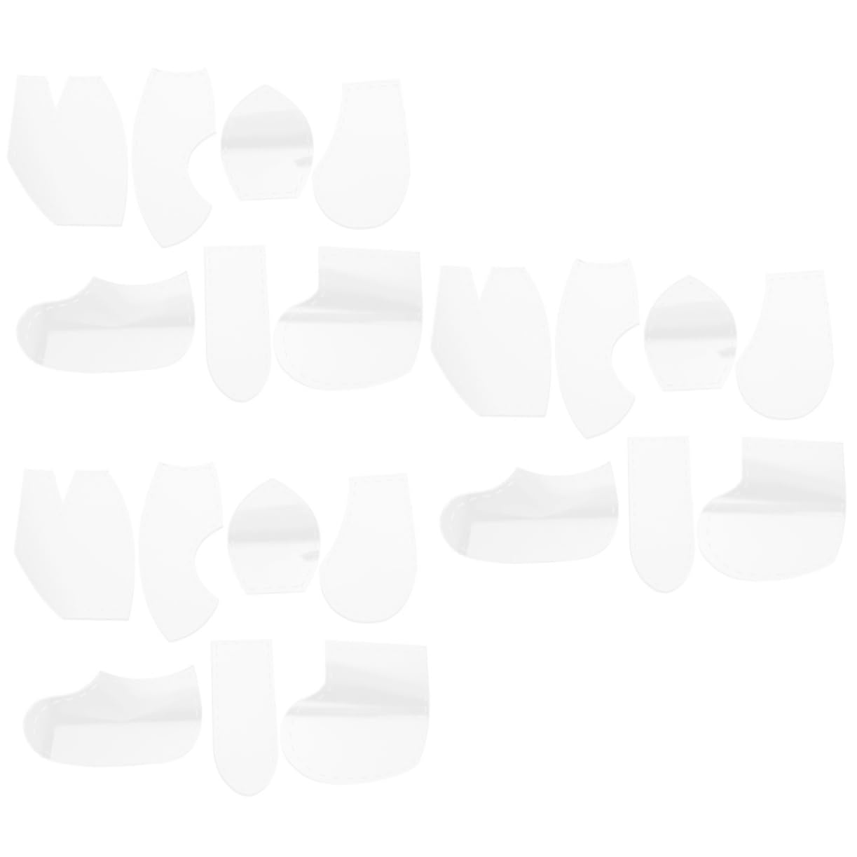 OSALADI 3 Set Template Cucito Acrilico Per Progetti Fai Da Te Per Creazioni Artigianali E Progetti Unici Quilting 7 Pezzi * 3