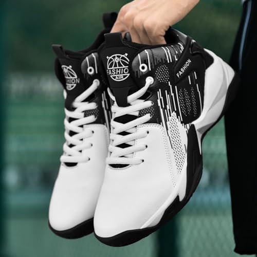 Men's High Top Basketball Sports Shoes Fashionable Anti Slip Basketball Fans2