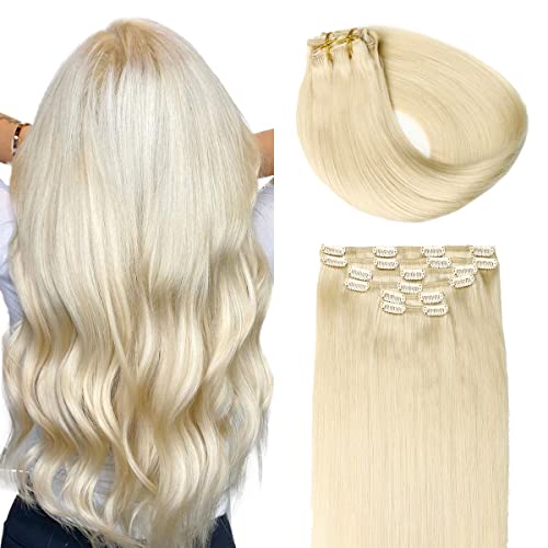 Extensions à clip SURNEL blond #60 pour volume et coiffure de soirée