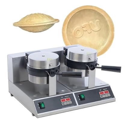 Kommerzieller Hamburger-Waffelmaker zur Herstellung von Eiscreme-Burgern – Digitaler Bildschirm, Eiscreme-Burger-Maker, Antihaft-Pfanne, Panini-Presse, präzise Temperatureinstellung, 5-Minut