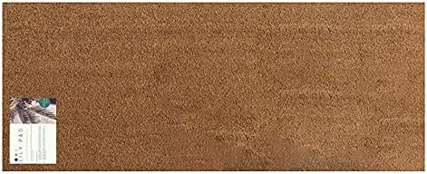 LP Doormats - long coir door mat - double doormat for french doors - patio door mat - extra long coir mat size 125 x 55cm - indoor door mat - outdoor sheltered use welcome mat (Blank)