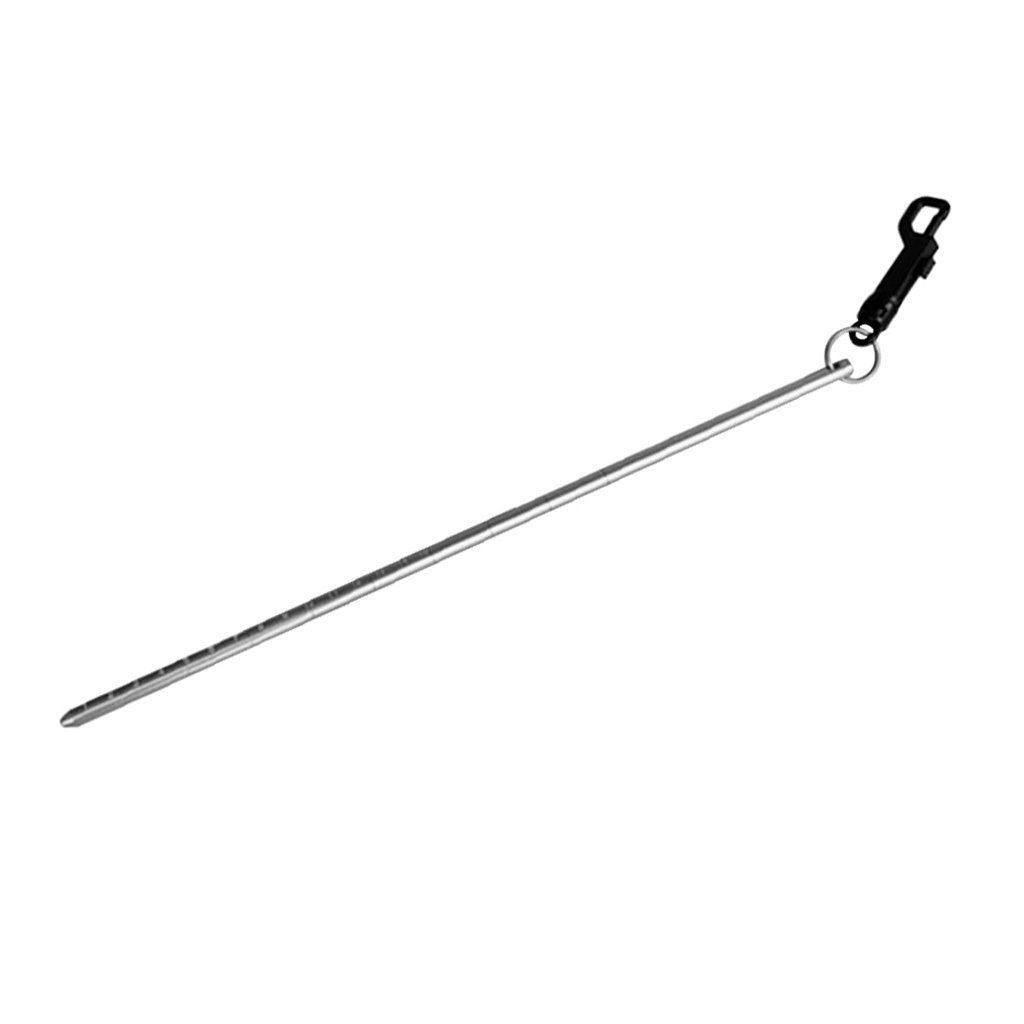 UJEAVETTE Aluminum Scuba Diving Pointer Stick Tank Banger with Bolt Snap Clip Gray