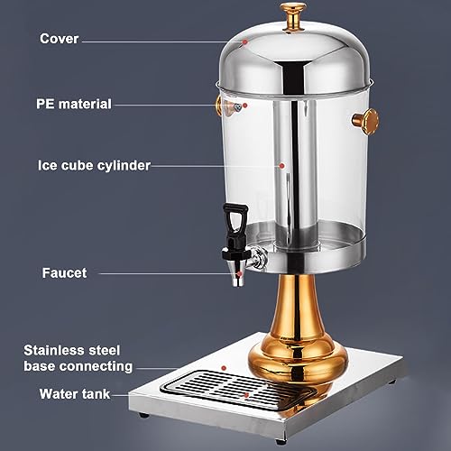 Komercyjny Dozownik Napojów, Trzygłowicowa Maszyna Ze Stali Nierdzewnej Do Gorących I Zimnych Napojów W Kawiarniach I Restauracjach, Złoty