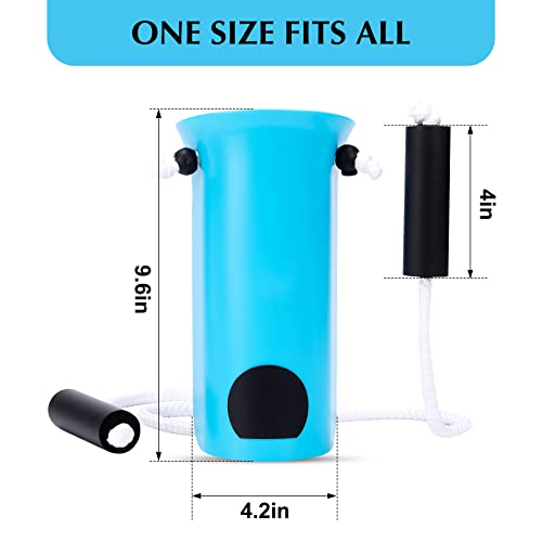 CAidRE Sock Aid - Wide 3.93" Sock Aid with Foam Handles, Sock Aide Device for Elderly, Sock Helper Easy On Easy Off for Regular Socks, Blue - Image 4