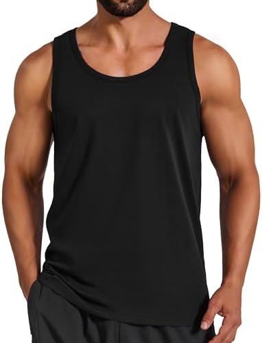COOFANDY Mens Cotton Tank Tops Workout Summer Sleeveless Muscle G...