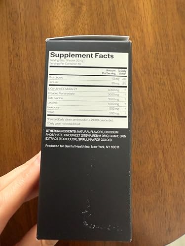 Image of Gainful Pre Workout Powder with Creatine, Caffeine Free Clean Energy, L Citrulline and Beta Alanine for Endurance, BCAA Blend for Muscle Recovery, Vegan, Non GMO, Wild Berry, 10 Servings