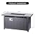 OutVue 47" Propane Fire Pit Table with Real Ceramic Tabletop, 50000 BTU Gas Firepit Table with Lid & Glass Rock, Outdoor Fire Pit for Dining or Party, Firepit for Outside, Patio