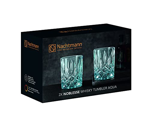 Image of Nachtmann Noblesse Set of 2 Whisky Tumblers, Aqua