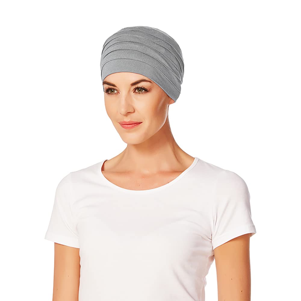Christine Headwear Women's Gray Bamboo Turban Yoga