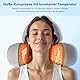 Robofun Nackenmassagegerät Elektrisch mit Wärme, 2025 Aktualisieren 3-in-1 Entspannungskissen für Nacken, Nackentraktion Schulterkorrektor für Schmerzlinderung tiefes Gewebe (Grau)