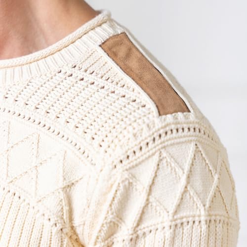 Image of Hope & Henry Girls Cable Front Pullover Sweater