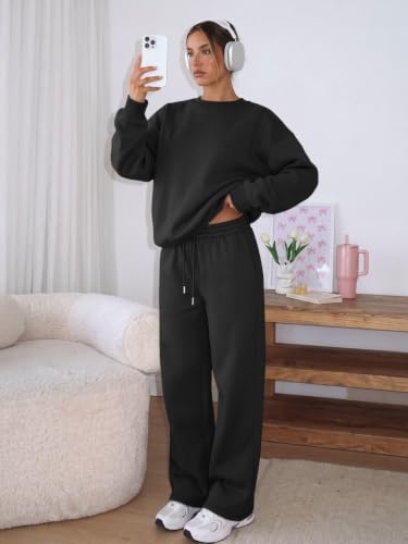 Trendy Queen Womens 2 Piece Sweatsuit Fall Sweat Outfits Lounge Sets 2026 - image 6