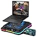 Tilted Nation Gaming Laptop Cooling Pad with USB Hub - Boost Performance, Stay Comfortable - RGB Laptop Cooler Stand with Adjustable Height & Fan Speed, RGB, USB (C + A) Hub, for 15.6