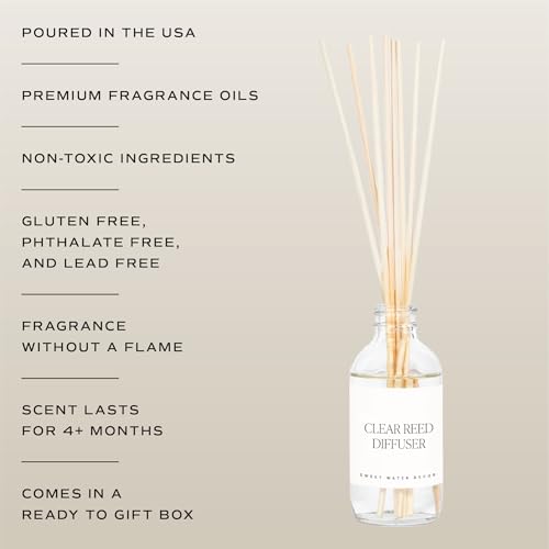 Image of Sweet Water Decor Island Air Reed Diffuser Set | Tropical Fruits, Citrus, Sugar, Exotic Mountain Greens | Long Lasting | Summer Diffuser Oil