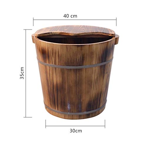 Recipiente de madera para baño de pies tamaño B miniatura 4